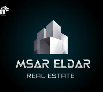 تصميم لوجو تصميم شعار شركة مقاولات وتسويق عقارى