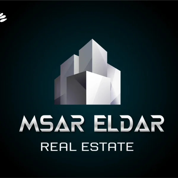 تصميم لوجو تصميم شعار شركة مقاولات وتسويق عقارى